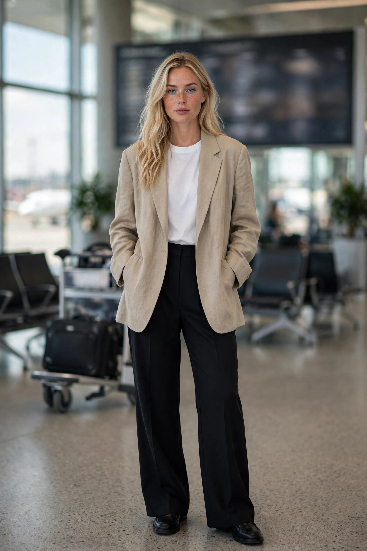 28 Airport Outfit Ideas for Comfortable, Chic Travel Style - idea 2