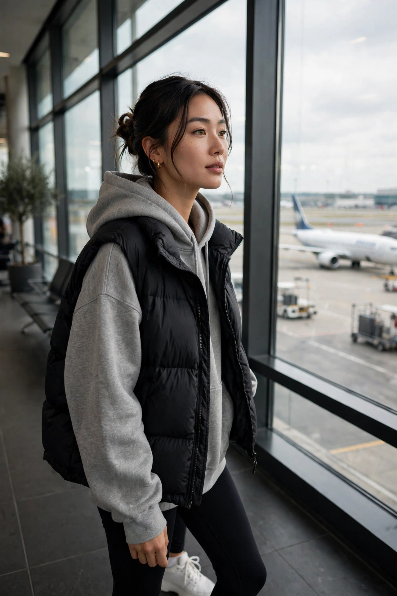 28 Airport Outfit Ideas for Comfortable, Chic Travel Style - idea 3