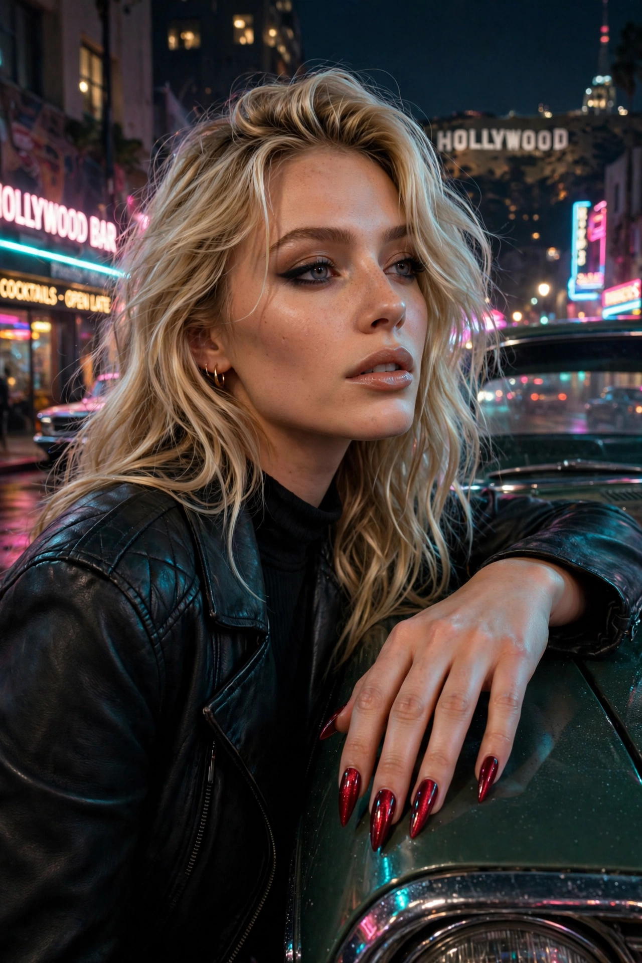 26 Dark Red Cat-Eye Nail Designs for Dramatic Depth - idea 5