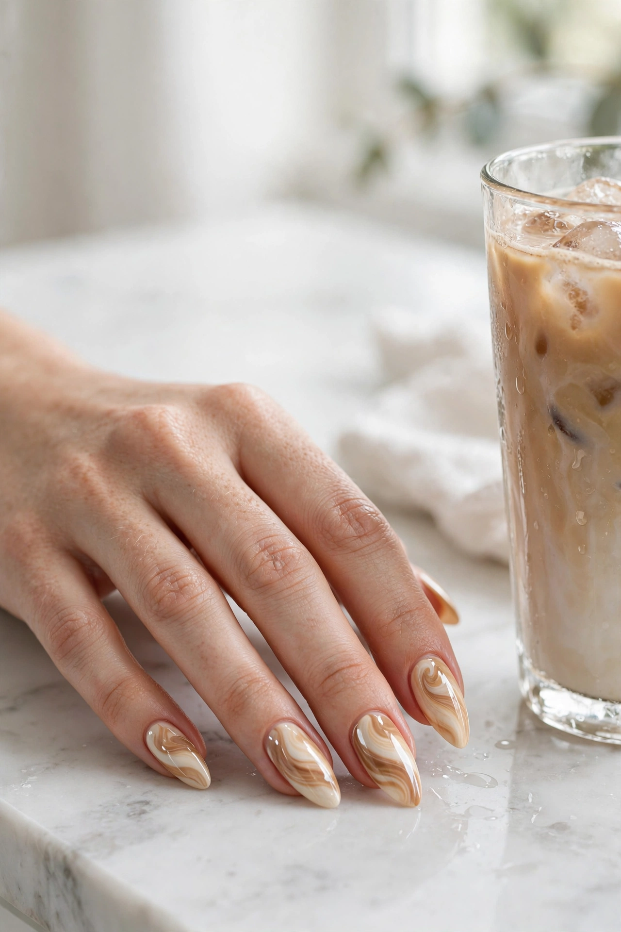 28 Iced Latte Nails for a Soft, Creamy Manicure
