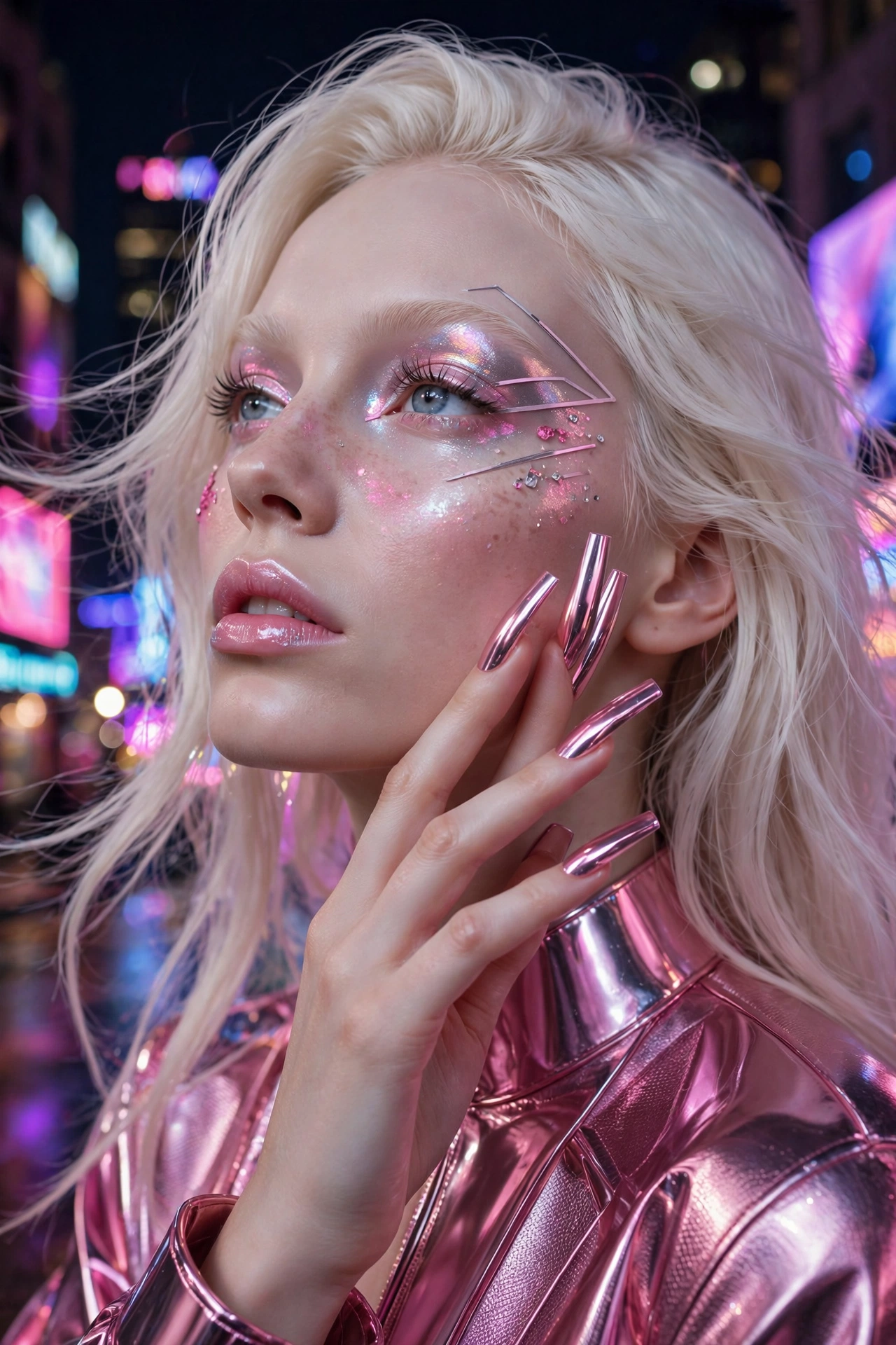 25 Jelly Pink Chrome Nails for a Glassy, Futuristic Glow - idea 3