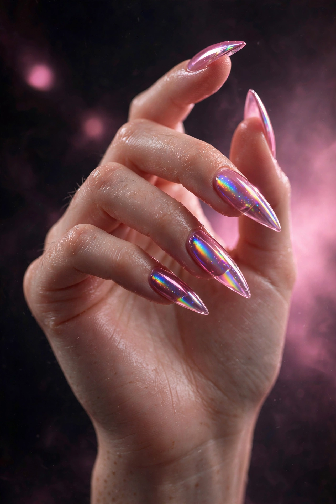 25 Jelly Pink Chrome Nails for a Glassy, Futuristic Glow - idea 6