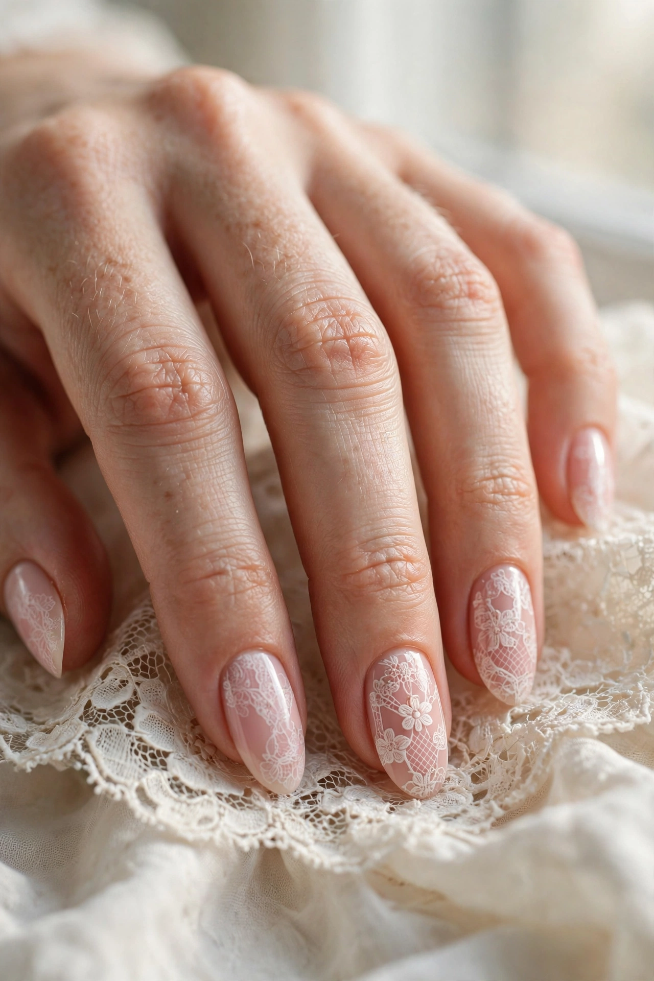 25 Lace-Inspired Nail Art for Delicate, Feminine Detail - idea 2