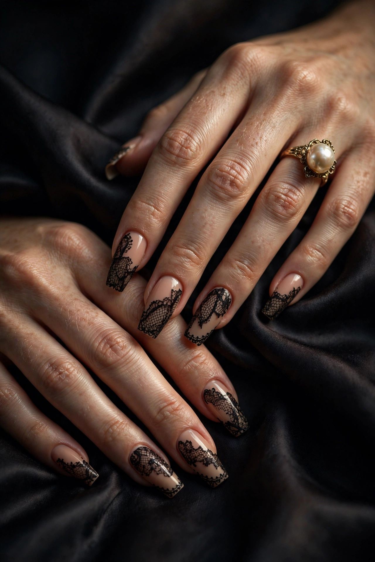 25 Lace-Inspired Nail Art for Delicate, Feminine Detail - idea 4