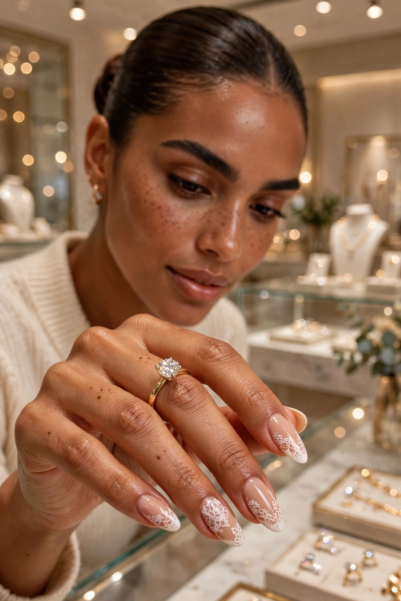 25 Lace-Inspired Nail Art for Delicate, Feminine Detail - idea 9