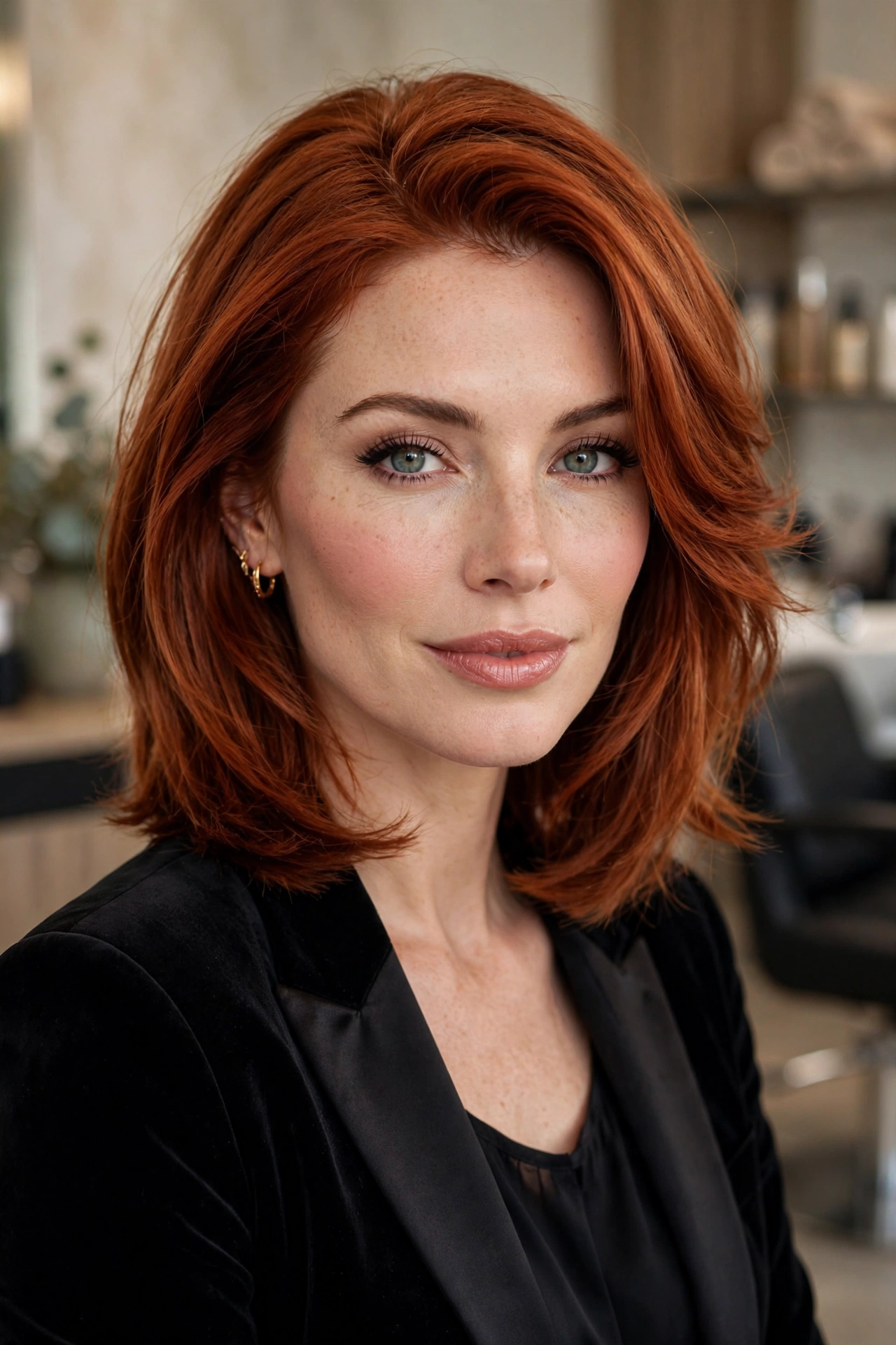 Long layered bob haircut idea