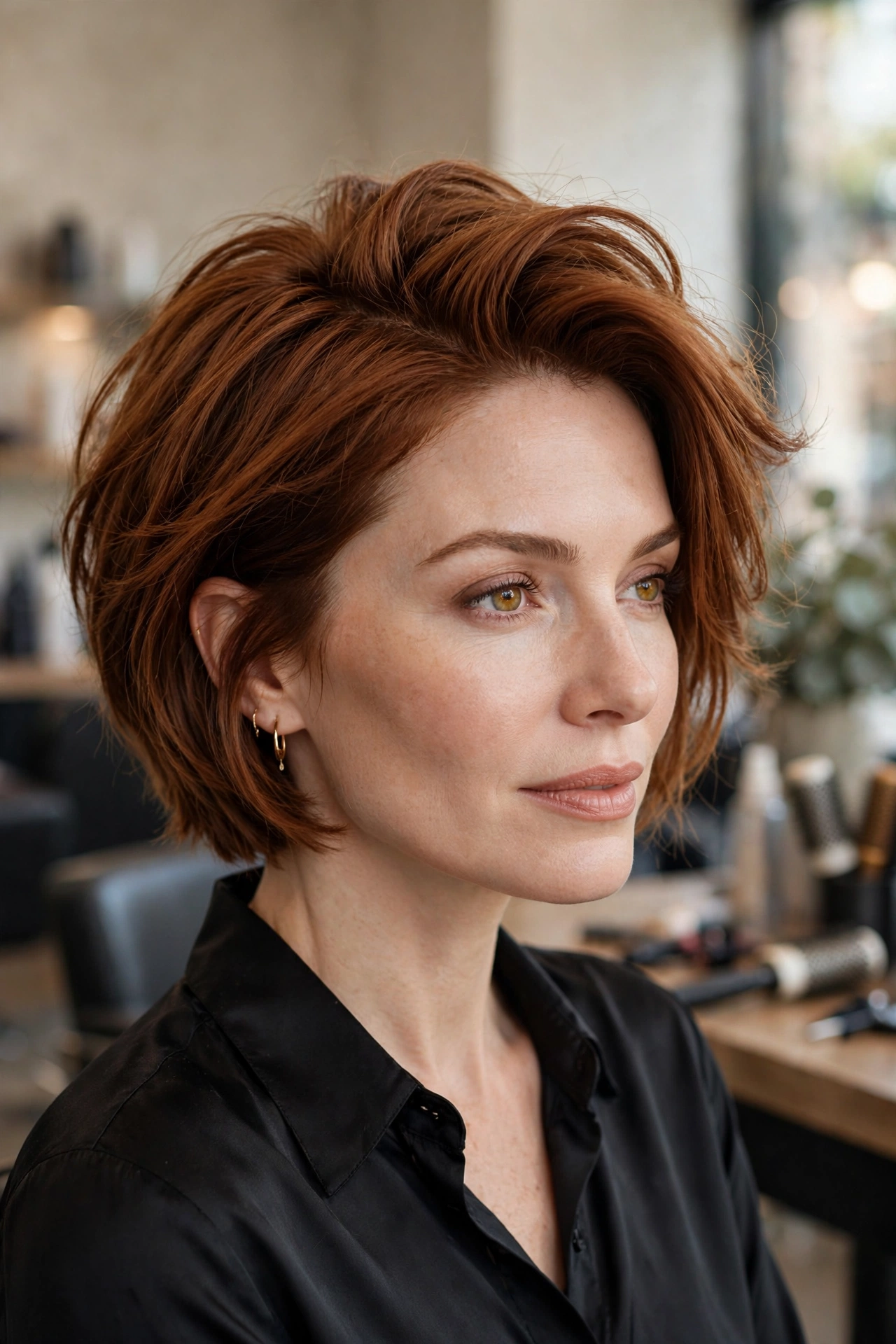 Short layered bob haircut idea