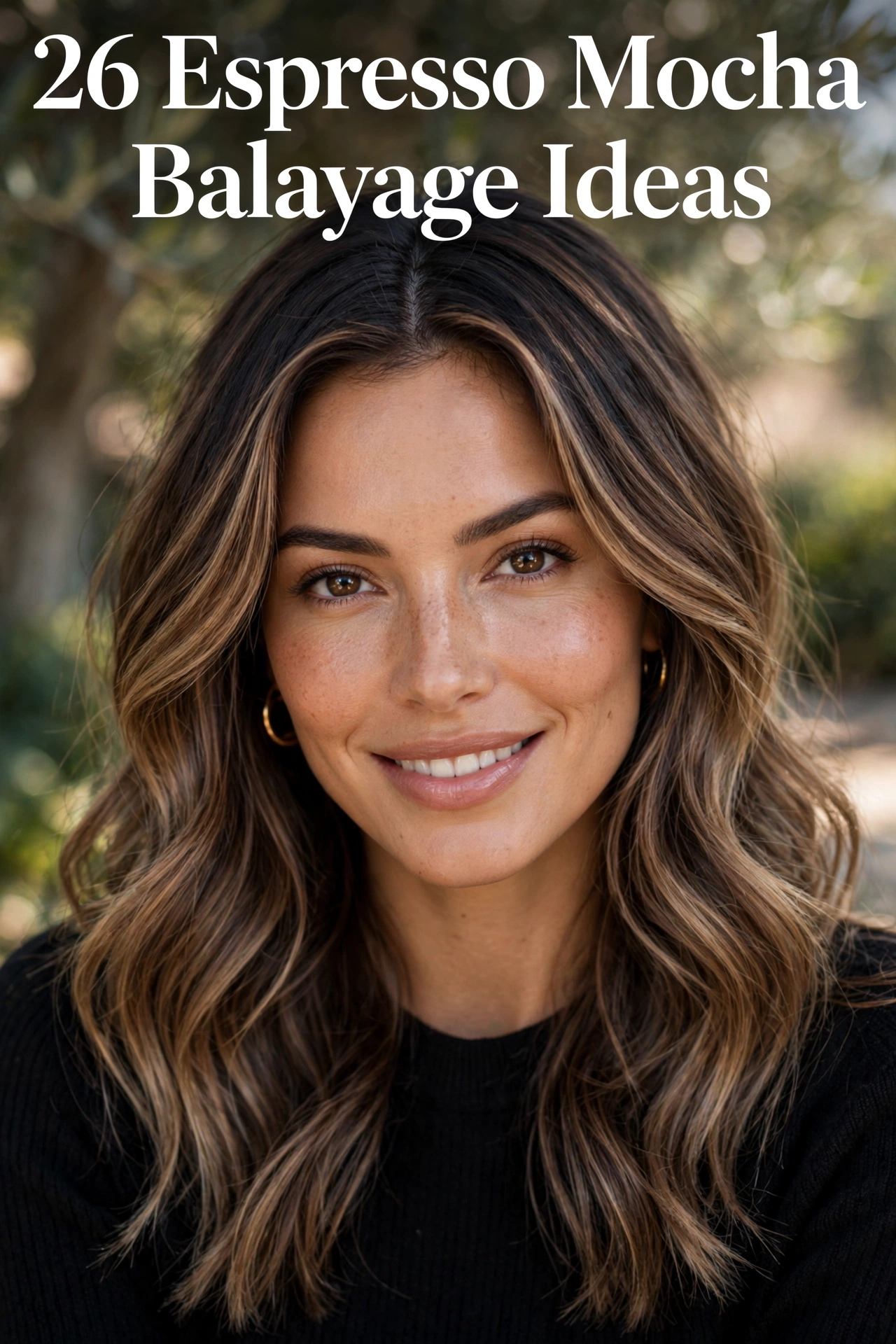 Espresso mocha balayage idea