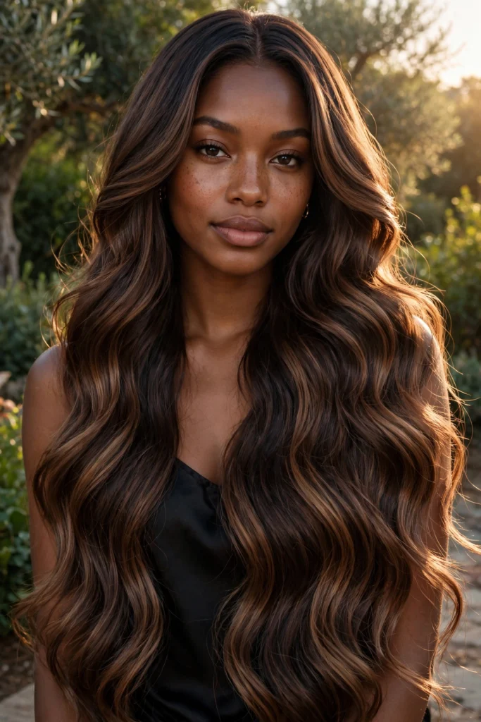 Espresso mocha balayage idea