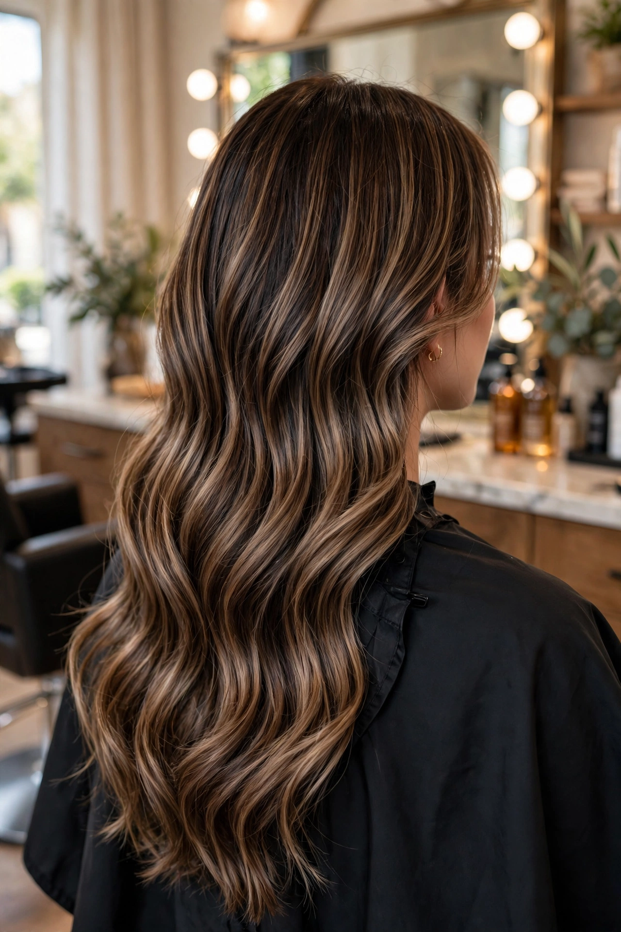 Espresso mocha balayage idea