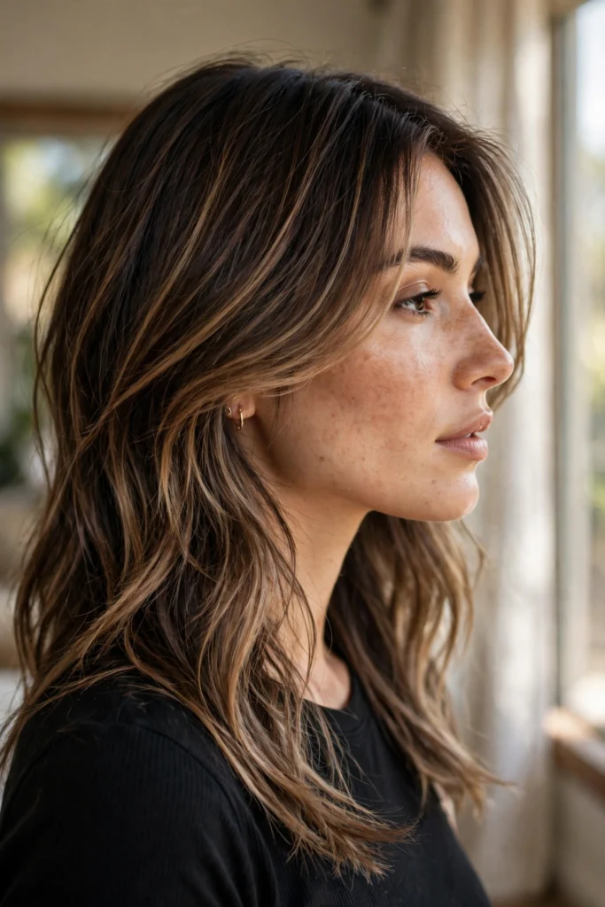 Espresso mocha balayage idea